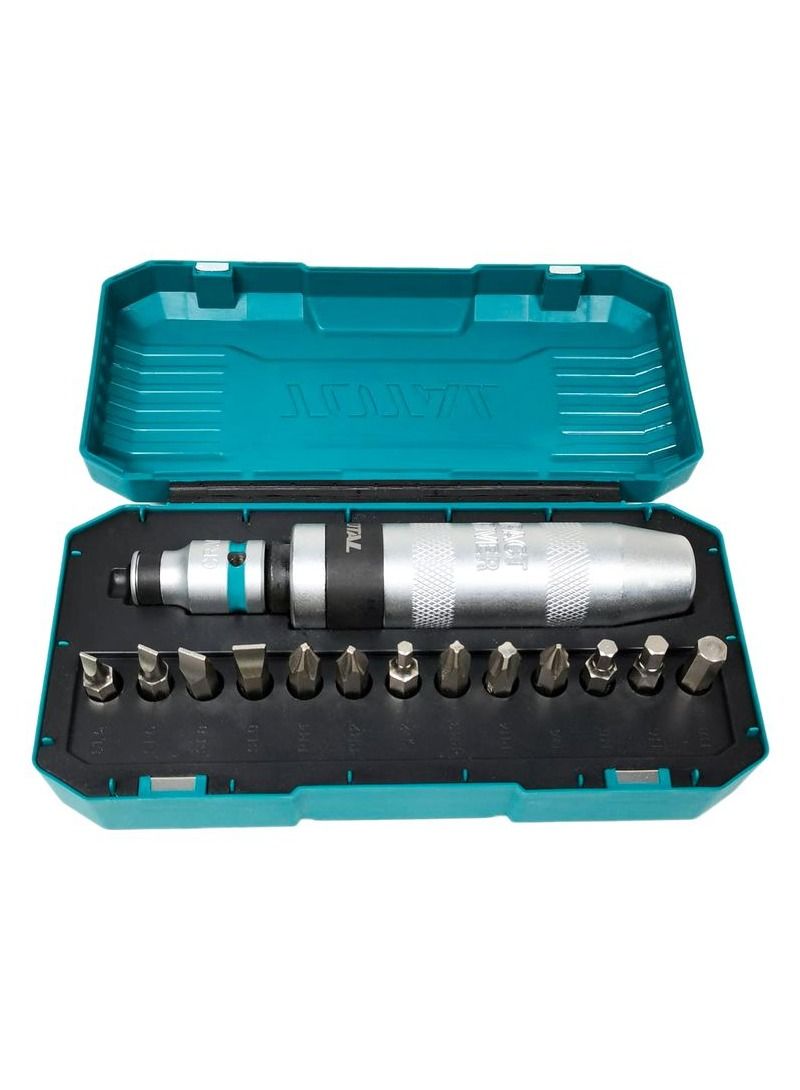 TOTAL T0TAL-THIDS1301 13 Pcs Impact Driver Set High Quality Screwdriver Set CrV Steel - Image 1