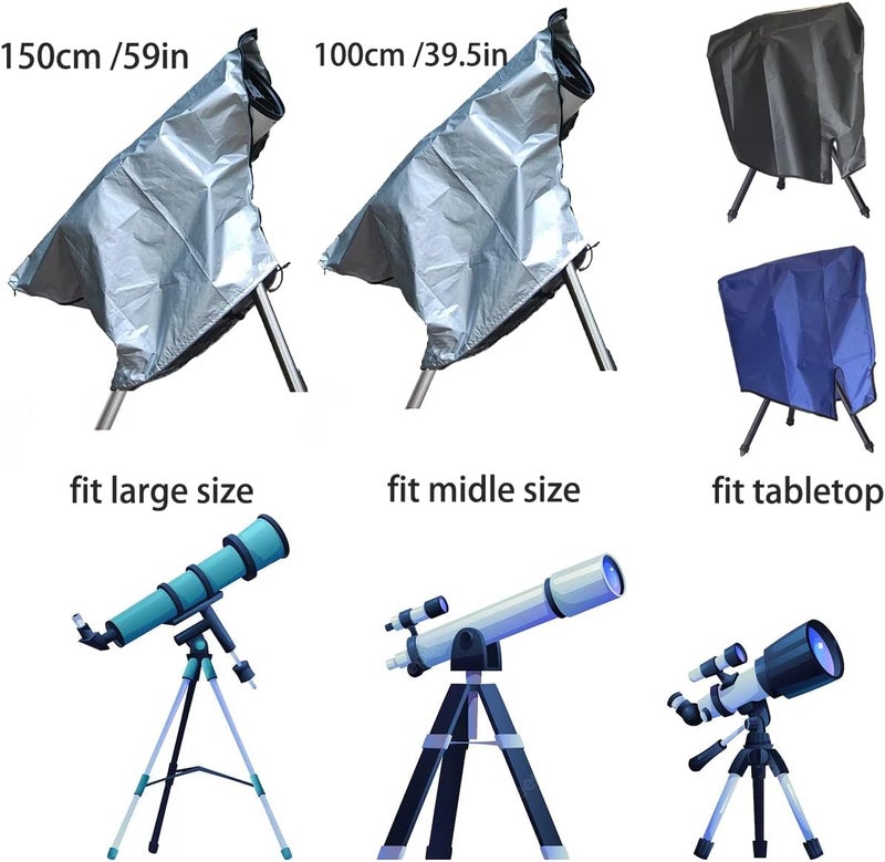 J&C Telescope Cover - Outdoor Scope & Camera Protection, Lightweight, Dustproof, Blue - Image 5