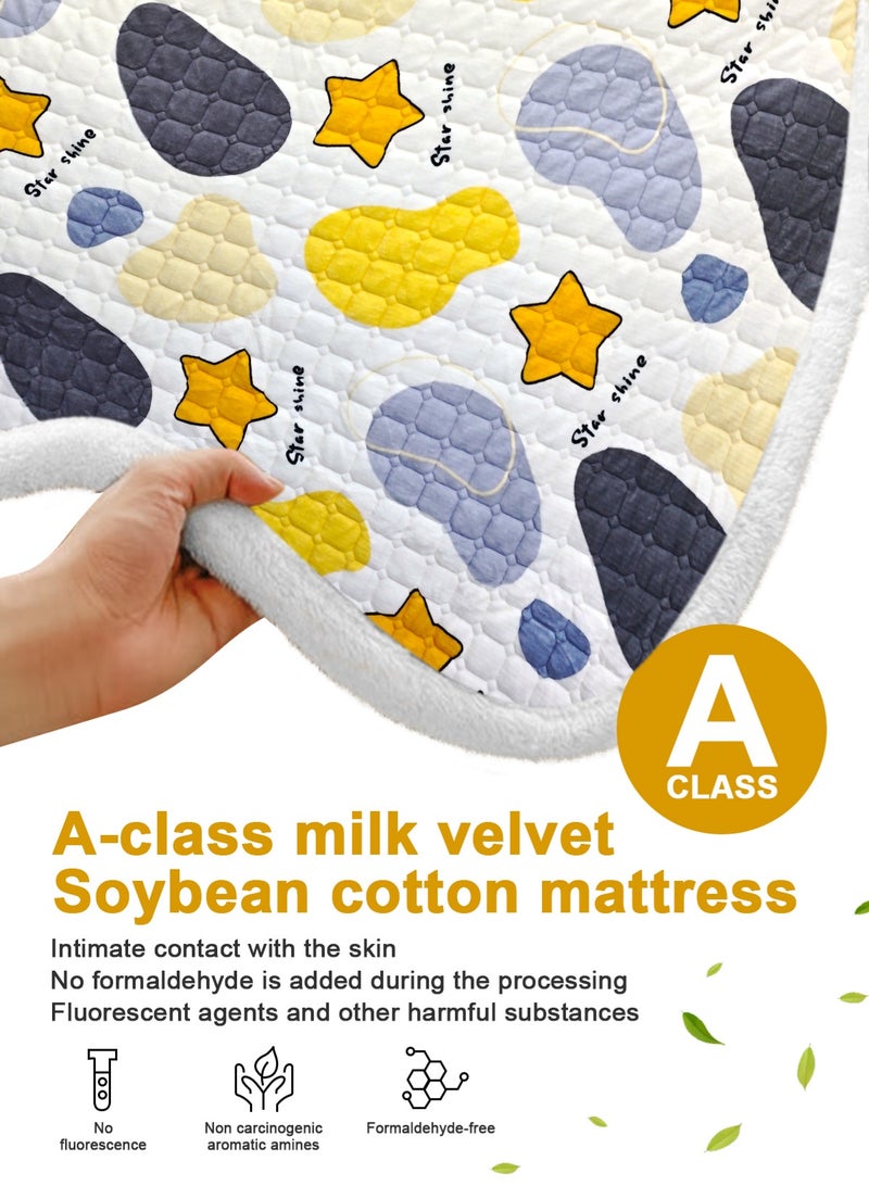 URbazaar Baby Play Mats for Floor, 200x150 Crawling Mat for Playpen, Thicken Soft Padding Foam Playmats for Babies and Toddlers Infants, Foldable and Machine Washable, Boho Design - Image 3