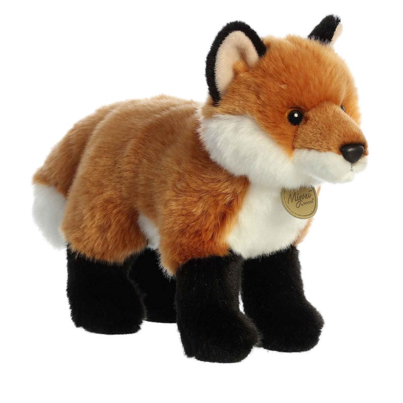 Aurora Realistic Miyoni Fox Stuffed Animal Lifelike Details Make a Cherished Companion Perfect for Decorating Bedrooms or Classrooms Brown 11 Inches - Image 3