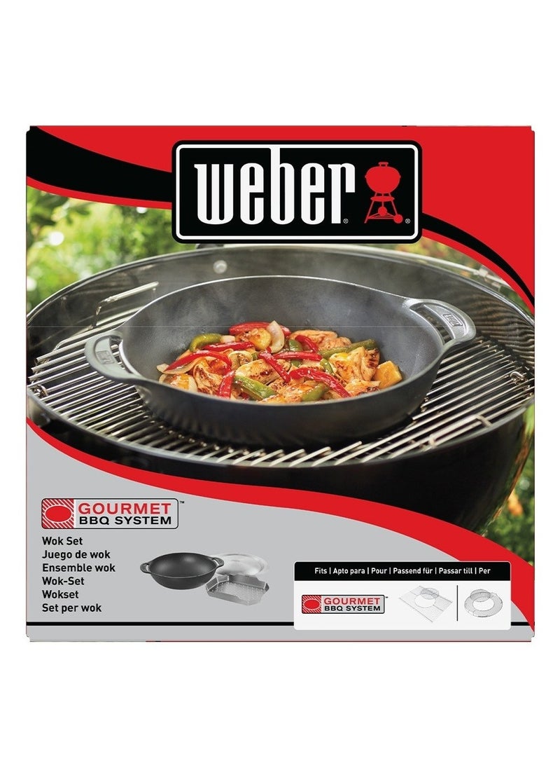 Weber Wok Set With Steaming Rack  - Image 1