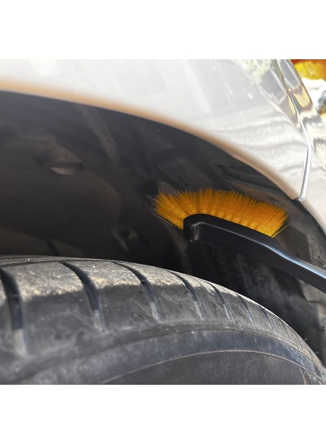 Durable Long Handle Car Wheel Hub And Tire Cleaner Brush With Soft Bristles Ergonomic Grip For SUVs Trucks Cars Interior Exterior Cleaning Tool Hub Brush 1pc - Image 5