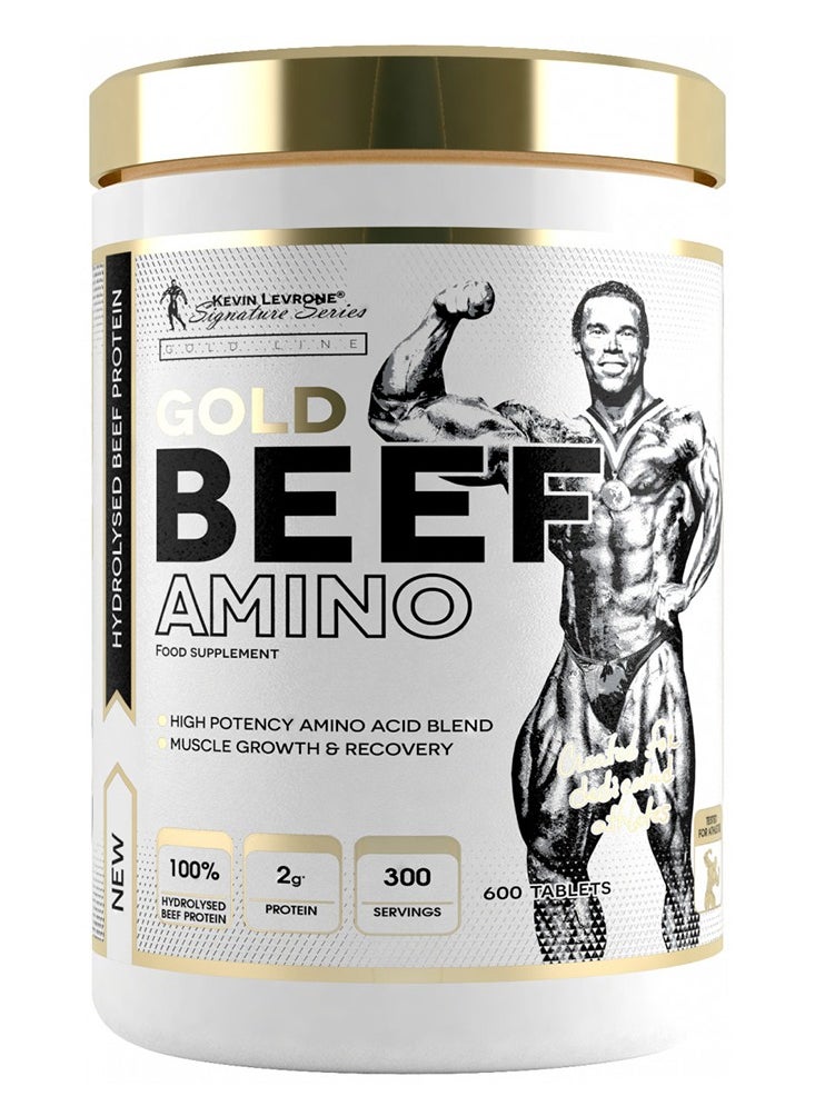 KEVIN LEVRONE - Gold Beef Amino Food Supplement 600 Tablets - Image 1
