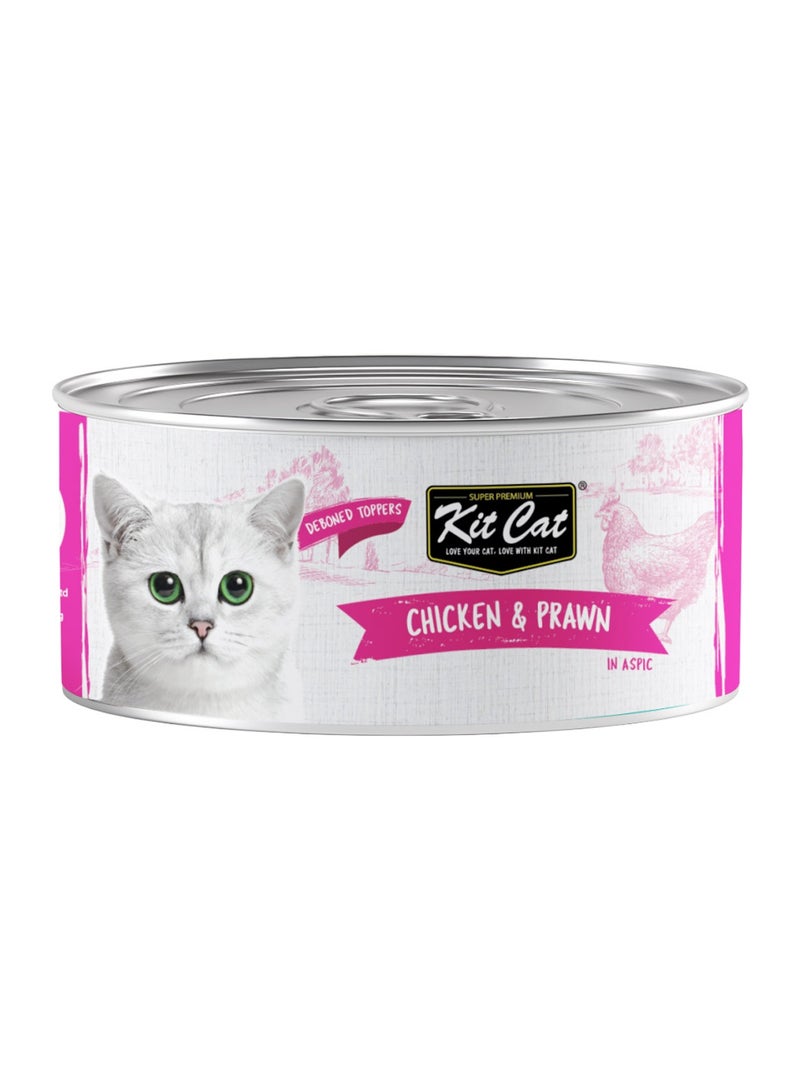 Kit Cat Chicken And Prawn Cat Wet Food 80g x 5pcs - Image 2