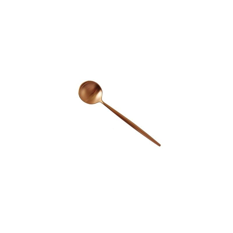 Rose Gold 8 Pieces 304 Stainless Steel Coffee Spoon Dessert Stirring Spoon Set - Image 2