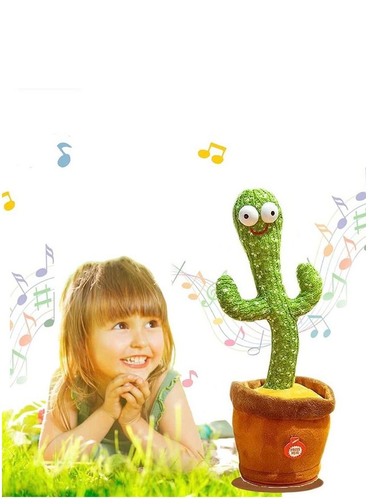 Electronic Dancing Talking Cactus Toy Creative Educational Funny Kids Cactus Singer Toy  - Image 4