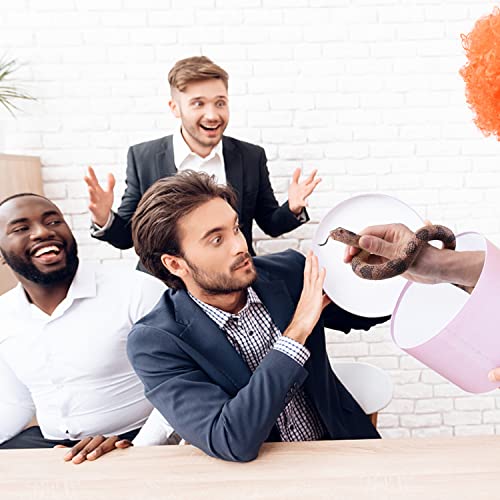 SIENON Realistic Fake Snakes Toy Soft Rubber Snake Figure Garden Scare Birds and Squirrels, Rattlesnake Toy Figurines Stress Relief Gag Toys Halloween Decoration Party Favors Prank Props - Image 4