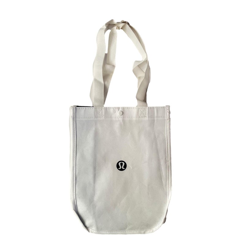 Lululemon New White Shopping Lunch Gym Tote Bag Yoga Dance Tennis Golf Gym Beach Skate - Image 5