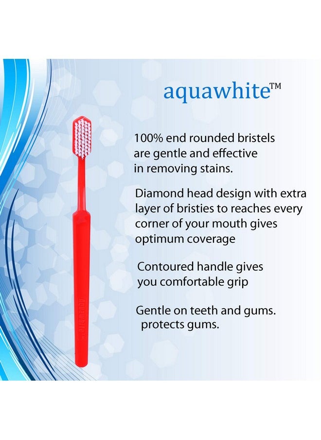 Aquawhite aquawhite® Complete Active Toothbrush, Hard Bristles, Pack of 12, Multicolor  - Image 5