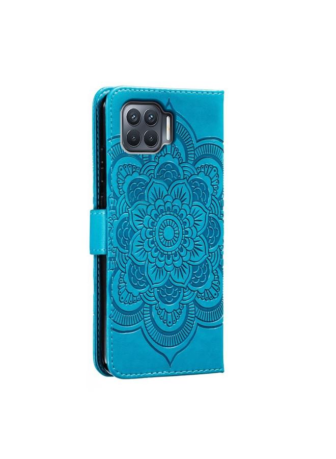 S-TOP Case For OPPO A93 4G Sun Mandala Embossing Pattern Phone Leather Case - Image 3