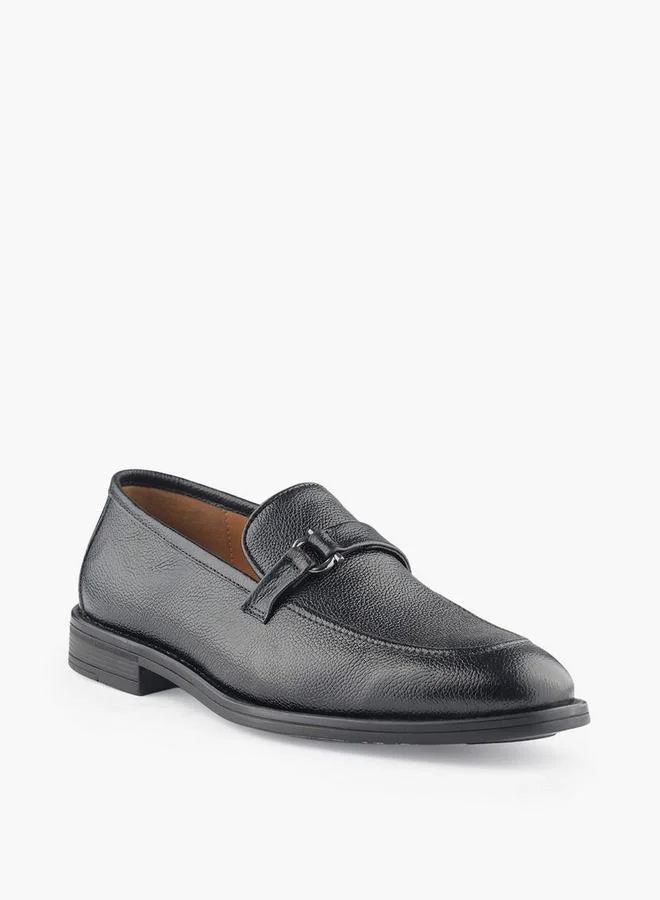 DUCHINI Men Metallic Accent Slip-On Loafers