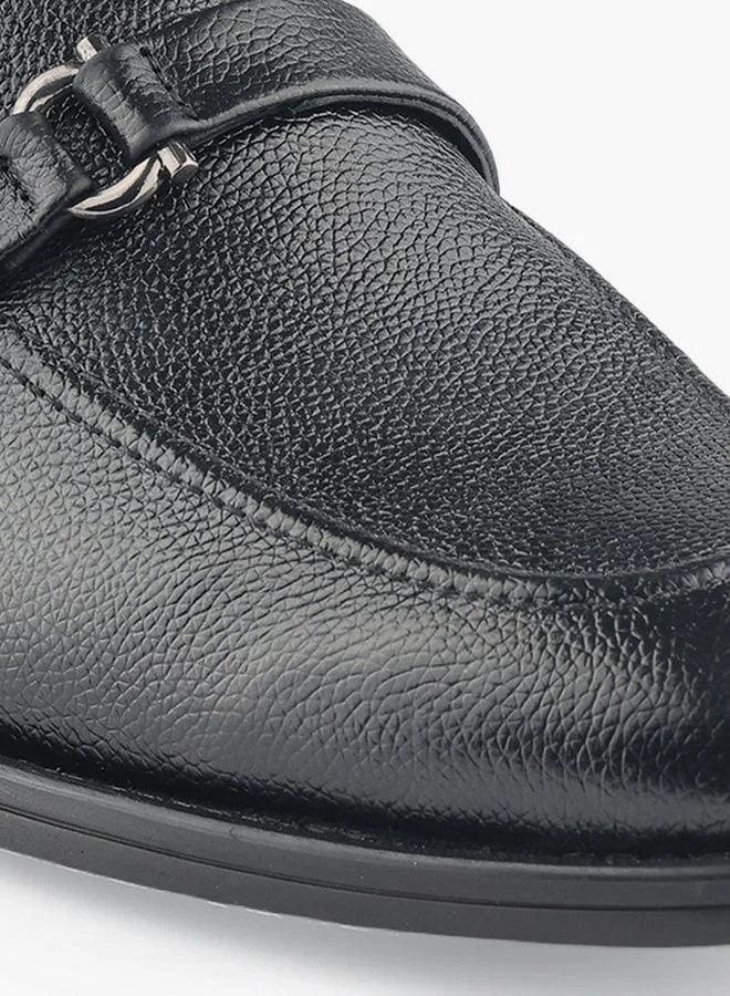 DUCHINI BLACK Men Metallic Accent Slip-On Loafers for Men | Best Price UAE