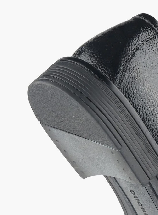 DUCHINI BLACK Men Metallic Accent Slip-On Loafers for Men | Best Price UAE