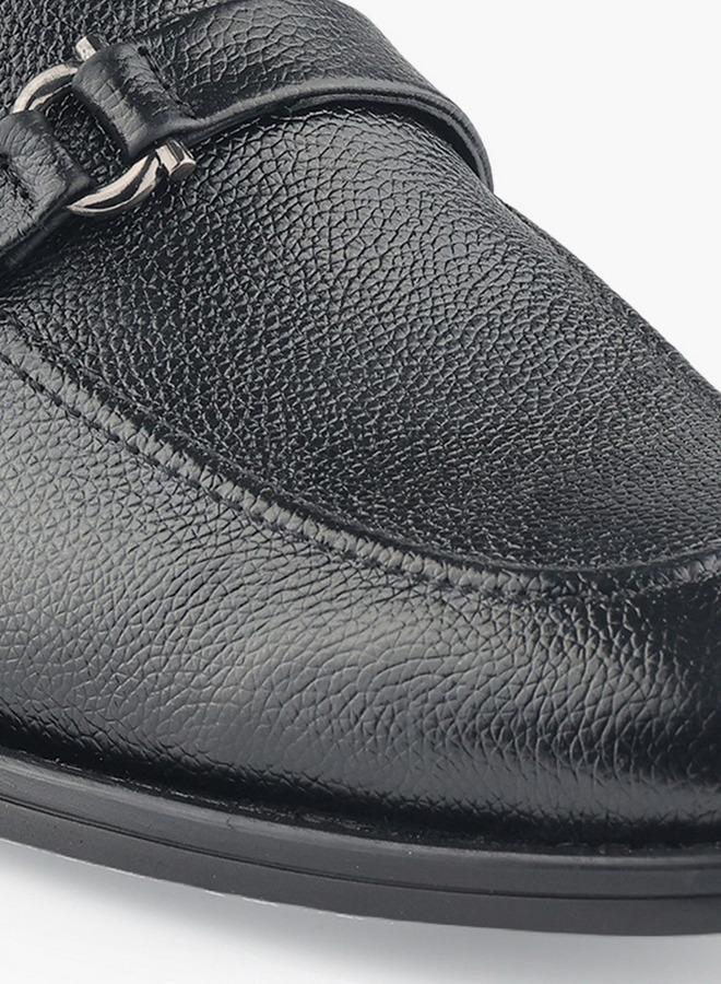 DUCHINI Men Metallic Accent Slip-On Loafers - Image 4