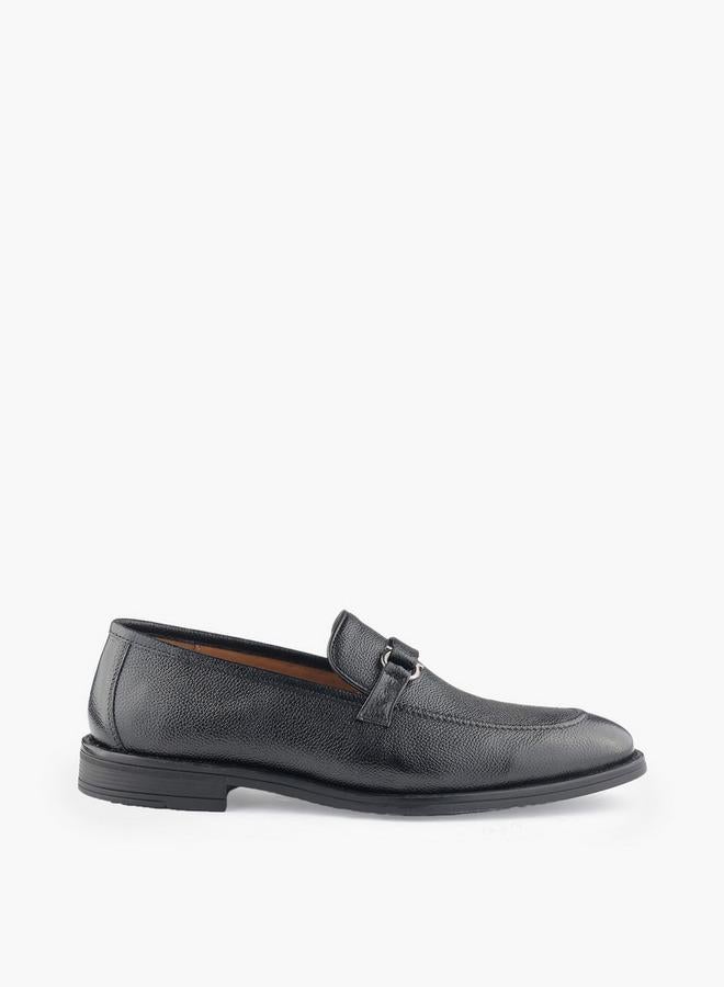 DUCHINI Men Metallic Accent Slip-On Loafers - Image 3