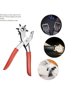 Limbjal Limbjal Multipurpose revolving leather belt hole Punch Plier 6 size Hole Punch Hand Tool for beltwatchbanddog collarsFabricLeather Craft BeltWatch BandsBags  - Image 2