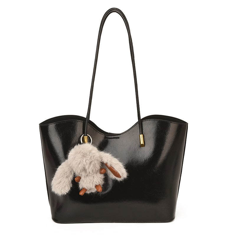 Large Capacity Tote Bag for Women 2026 Spring Summer Commute Minimalist Casual Hand & Shoulder Bag - Image 5