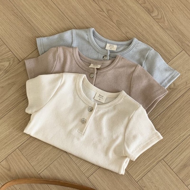 Baby Clothes Thin 2025 Summer Korean Style Kidsren'S Clothing Kidsren'S Summer Clothing Baby Open Button T-Shirt Boys Summer Tops - Image 3