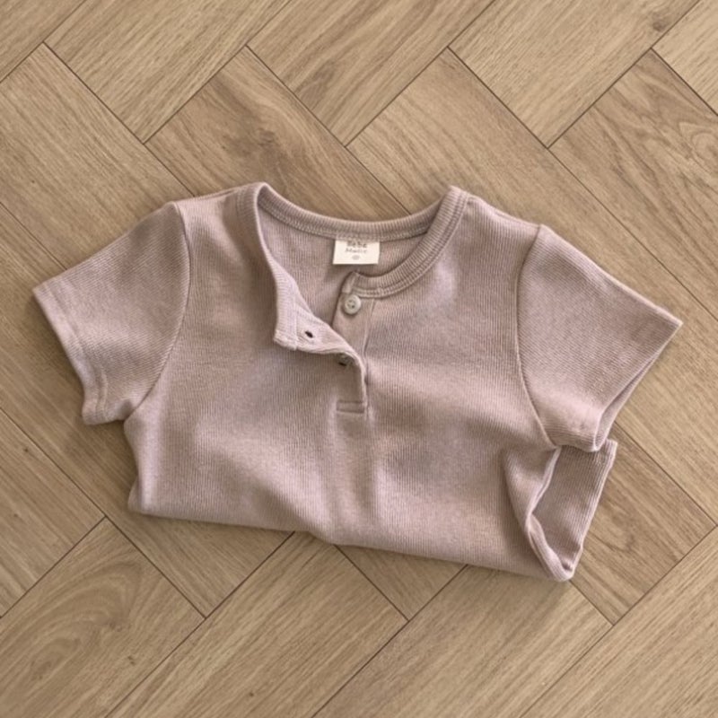 Baby Clothes Thin 2025 Summer Korean Style Kidsren'S Clothing Kidsren'S Summer Clothing Baby Open Button T-Shirt Boys Summer Tops - Image 1