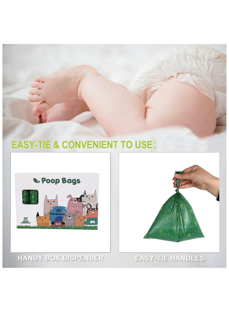 Mr. Penda 180PCS Diaper Bag Refills, Biodegradable baby diaper bag, Complimentary trash bag dispenser, Lemon Scented Diaper Bags Disposable for Nappies, Rubbish (Green)  - Image 5