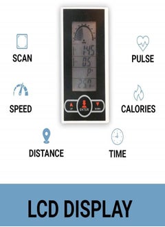 باورماكس فيتنيس دراجة التمرين PowerMax Fitness BS-150 Spin للاستخدام المنزلي [دولاب الموازنة 10 كجم، الحد الأقصى لوزن المستخدم 110 كجم، شاشة LCD، محرك الحزام، 3 قطع كرنك، دواسة مضادة للانزلاق ومقعد قابل للتعديل] ضمان  - Image 3