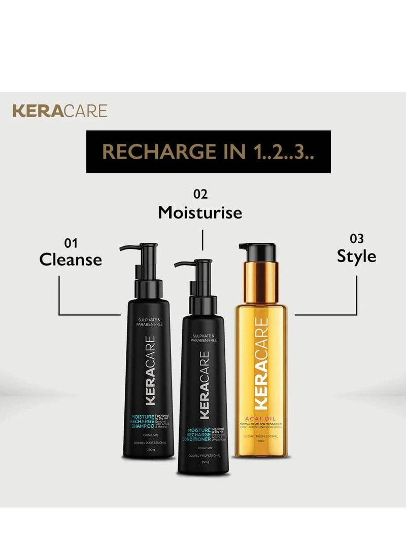 Keracare Recharge Shampoo 250ml For Hair - Image 4