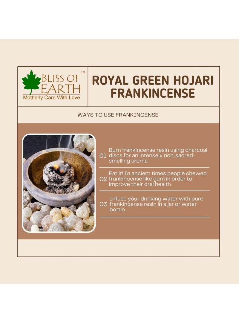BLISS OF EARTH Original Royal Frankincense Resin of Oman Boswellia Sacra Grade Omani Frankincense Raisin Hand Picked 28.5gm - Image 5
