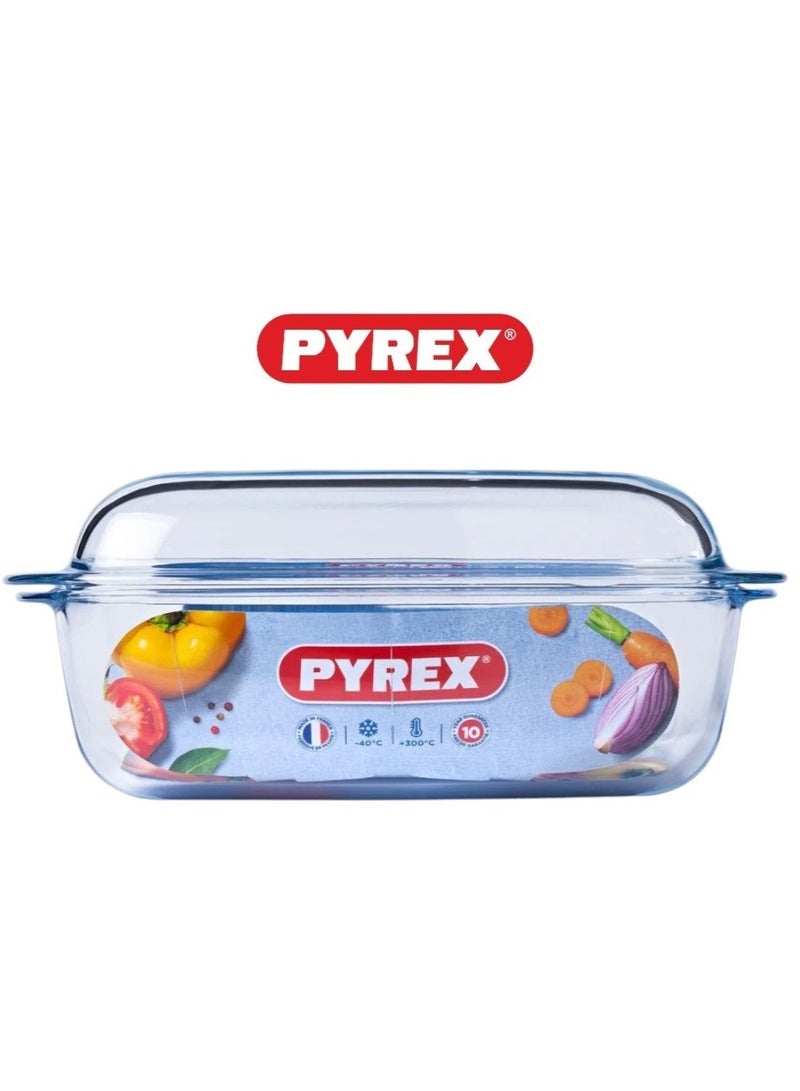 Pyrex Essential Casseroles Rectangular 6.5L - Versatile Borosilicate Glass Dish for Baking, Roasting, and Serving Clear - Image 3