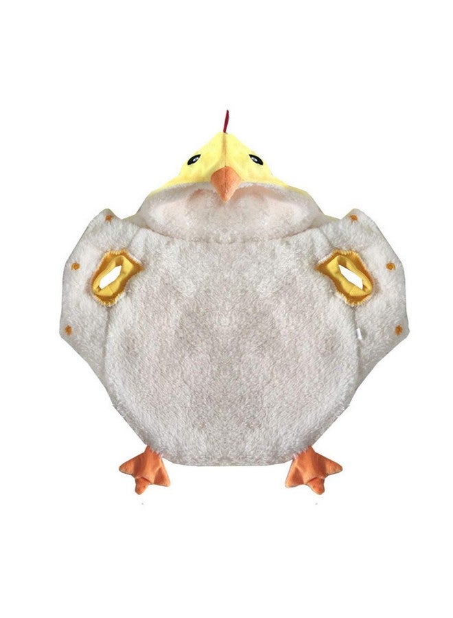 موغوكو زي موجوكو المضحك على شكل دجاجة وكلب، فستان تنكري على شكل ديك لعيد الهالوين والكريسماس، ملابس قطط رائعة ودافئة للحيوانات (مقاس XL، أصفر) - Image 5