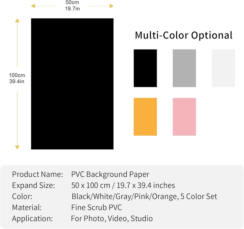 bpa PVC Food Photography Backdrop Set - Image 5