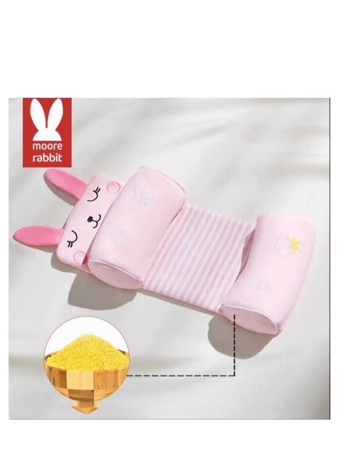 Moore Rabbit (7A Antibacterial And Mite Proof) Newborn Pure Cotton Soft And Comfortable Shaping Pillow  - Image 1