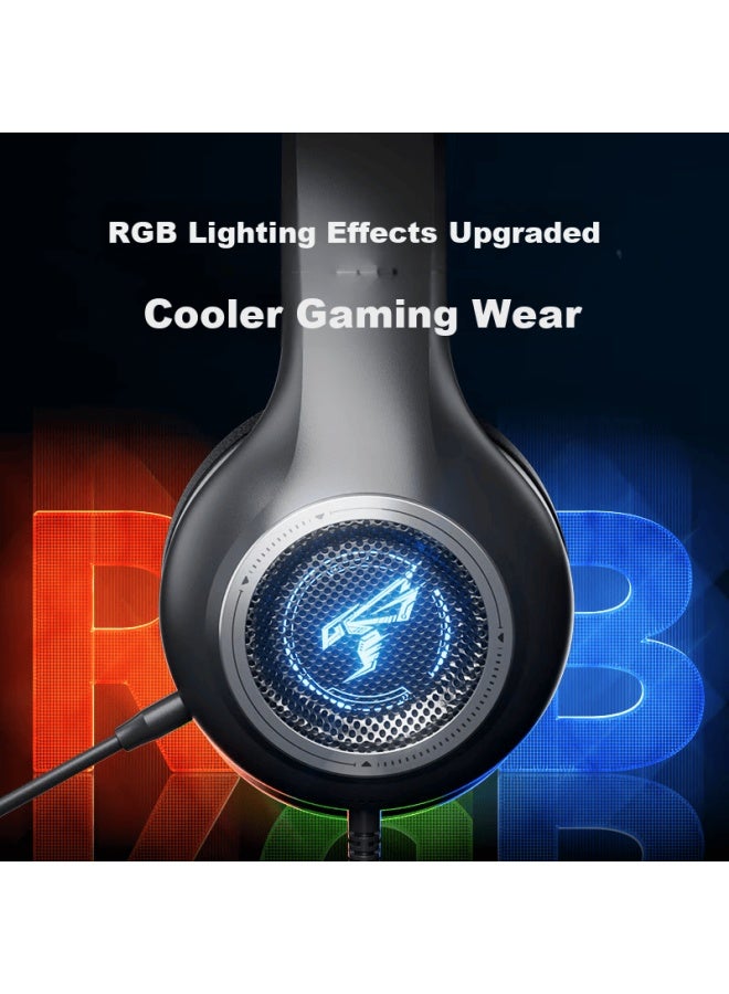 Somic Gb1 Gaming Headset Over-ear Wired Headphones With Microphone Plug-in For Desktop And Laptop Computers, E-sports Pubg Gaming Headset Mingmoyuanxu Zhuyu Black Usb 7.1 Versio - Image 5