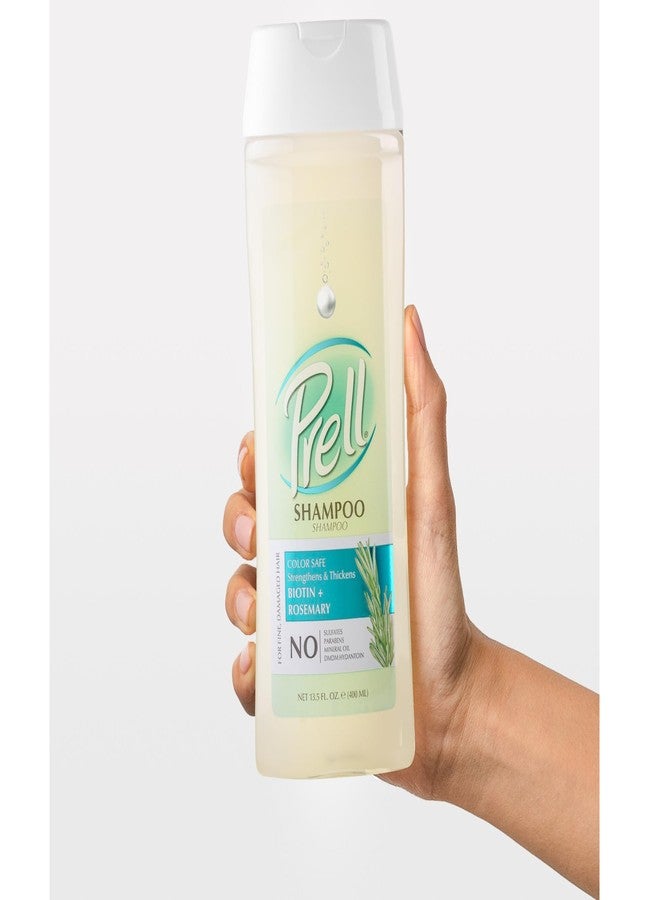 Prell Biotin + Rosemary Strengthens & Thickens Color Safe Shampoo for Fine, Damaged Hair 13.5 fl.oz (Pack of 2) - Image 4