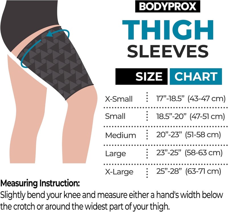 Thigh Compression Sleeve (1 Pair) - Hamstring Compression Sleeve for Men and Women - Image 2