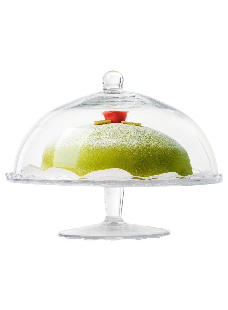 حامل تقديم مع غطاء، زجاج شفاف، 29سم - Image 3