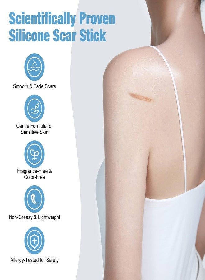Rvlaim Silicone Scar Stick, 80% Silicone Stick for Face and Body. Silicone Stick for Removal of Surgical,Old and Recent Scars and Stretch Marks - 7g - Image 3