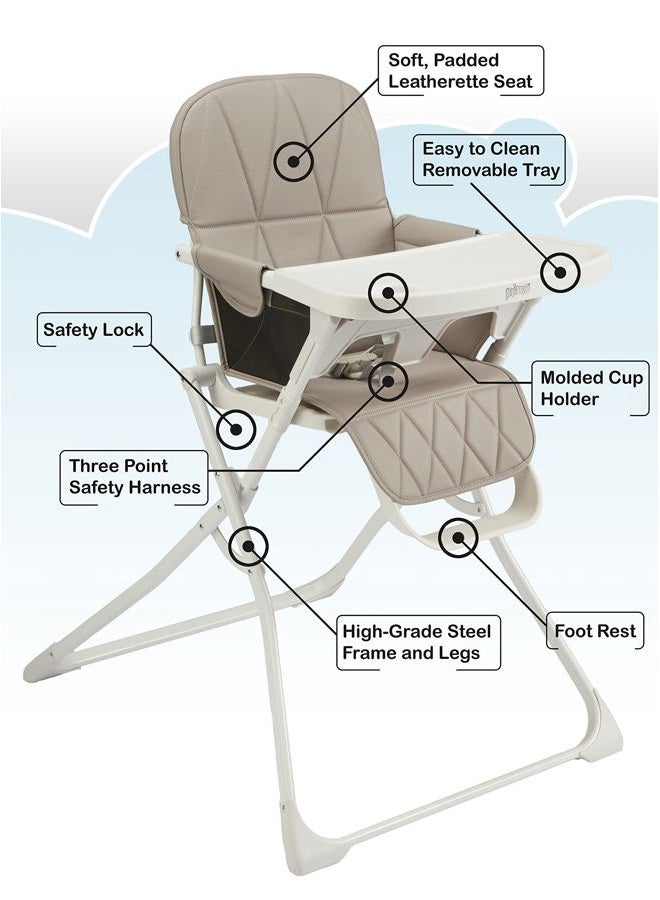 PRIMO PopUp Folding High Chair, 28x24x38 Inch (Pack of 1) - Image 4
