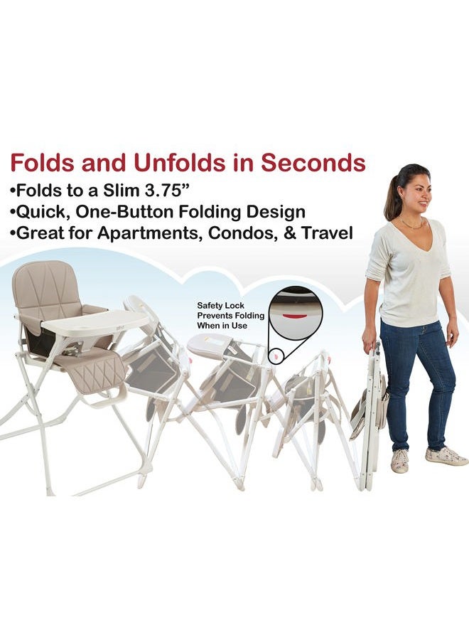 PRIMO PopUp Folding High Chair, 28x24x38 Inch (Pack of 1) - Image 2