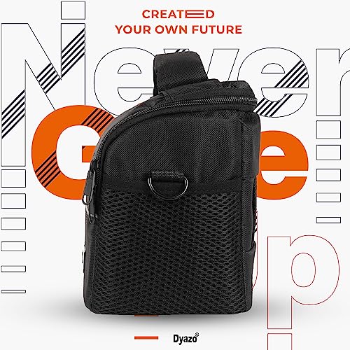 Dyazo Light Weight Water Resistant Single Shoulder Crossbody Camera Bag/Case Compatible for Sony Canon Nikon SLR DSLR Mirrorless Cameras and Lenses (Black & Grey) - Image 5