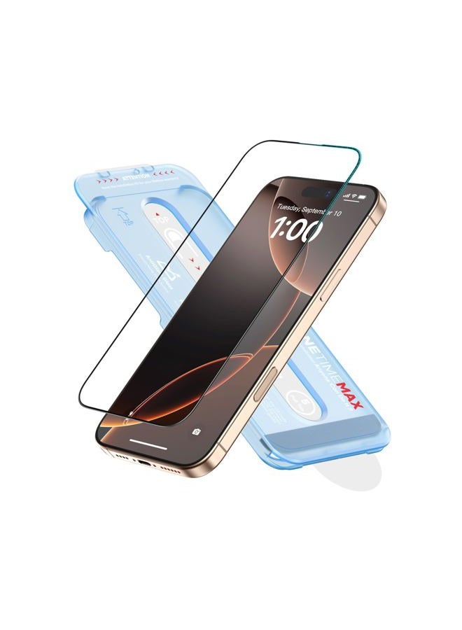 FLOLAB NanoArmour ONETIME PRO for iPhone 16 Pro Max Screen Protector, Anti-Reflective, PolarSpectra Anti-Rainbow, 3D Tempered Glass, Edge Reinforced, Easy Install, Dust-Free, Scratch Resistant - Image 1