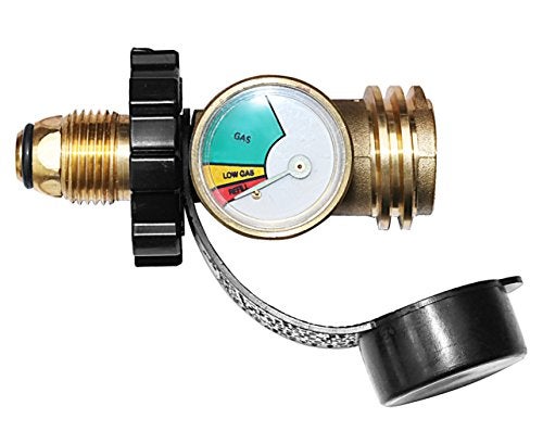 DOZYANT Universal Fit POL Propane Tank Adapter with Gauge - Converts POL LP Tank Service Valve to QCC1 / Type 1, Old to New Connection Type - Image 4