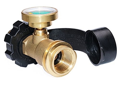 DOZYANT Universal Fit POL Propane Tank Adapter with Gauge - Converts POL LP Tank Service Valve to QCC1 / Type 1, Old to New Connection Type - Image 2