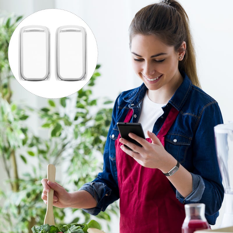 📱 واقي شاشة ساعة ذكية للاستخدام اليومي فضي من TPU مقاوم للصدمات - Image 3