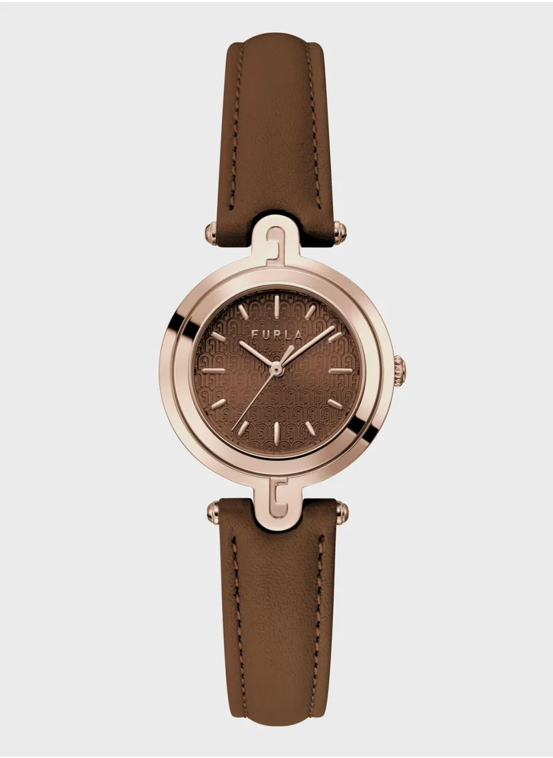 فورلا Furla Leather Strap Analog Watch