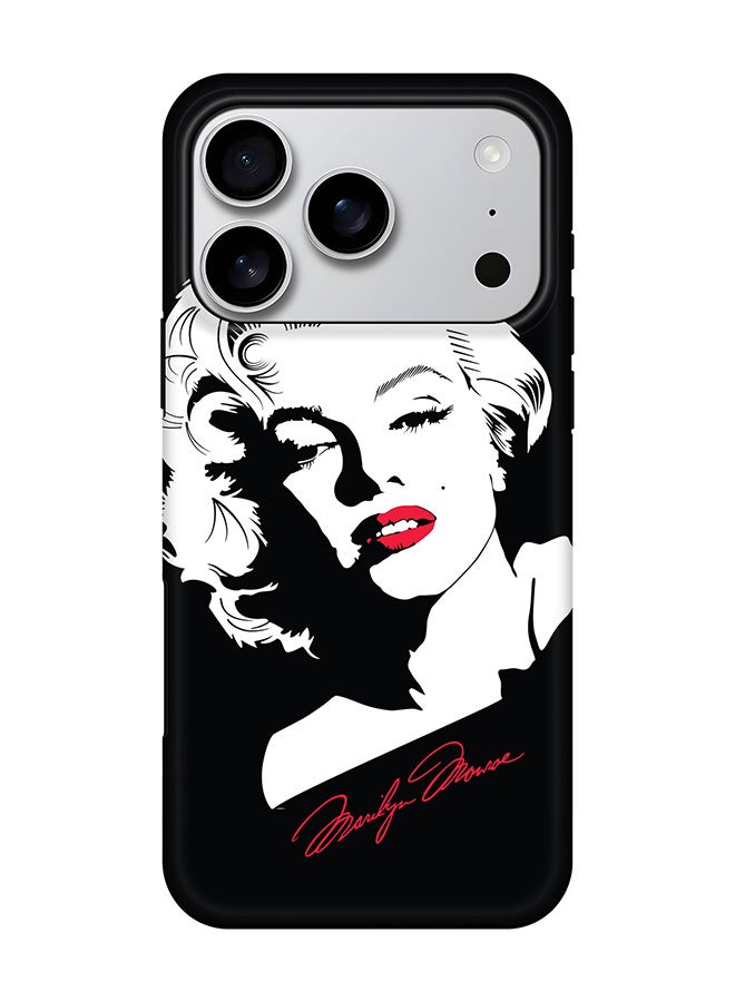 Stylizedd Tough Pro Magnetic Case for iPhone 17 Pro, Dual Layer hybrid PC + TPU Mobile Cover Matte - Marilyn Monroe - Image 1