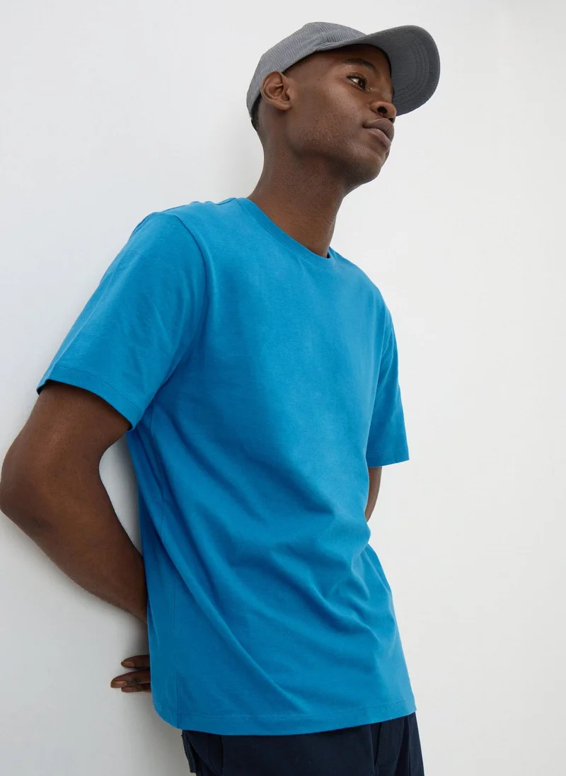 Matalan Blue Essential Crew Neck T-Shirt