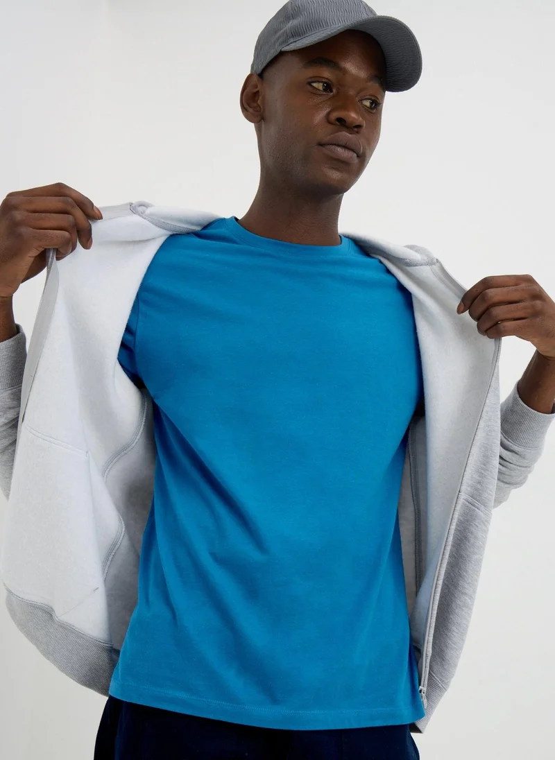 Matalan Blue Essential Crew Neck T-Shirt