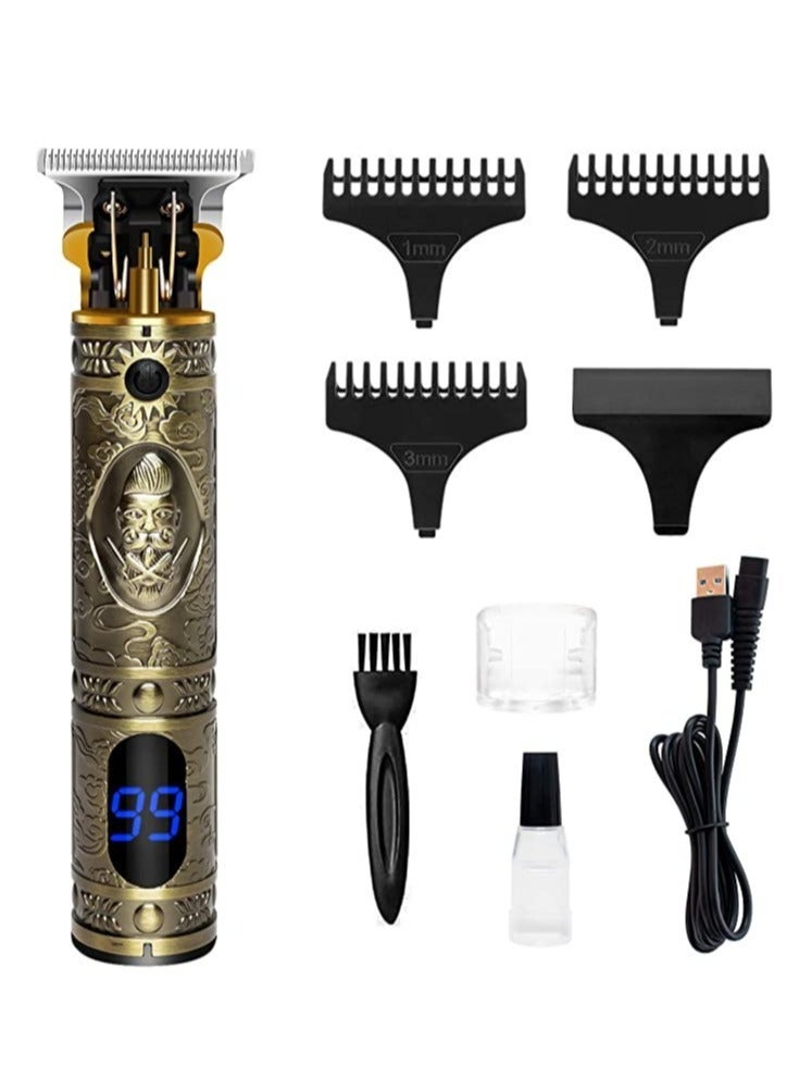 ELTRAZONE T Blade Hair Trimmer for Men, Cordless Electric Pro Li Outliner, Zero Gapped Detail Barbershop Beard Shaver Rechargeable Hair Clippers - Image 1