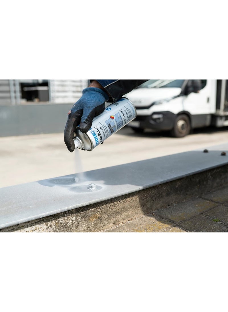 وايكون بخاخ الزنك من شركة وايكون، درجة برايت، 400 مل، مقاوم للصدأ، مقاوم للحرارة ومناسب كطبقة أولية للمعادن، سريع الجفاف، لون الجلفنة - Image 2