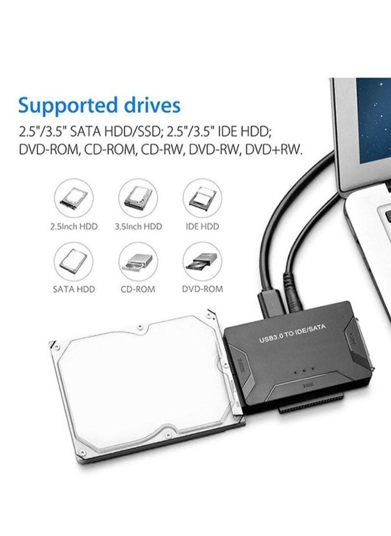 Generic - USB 3.0 To IDE/SATA Converter External Hard Drive Adapter - Image 1